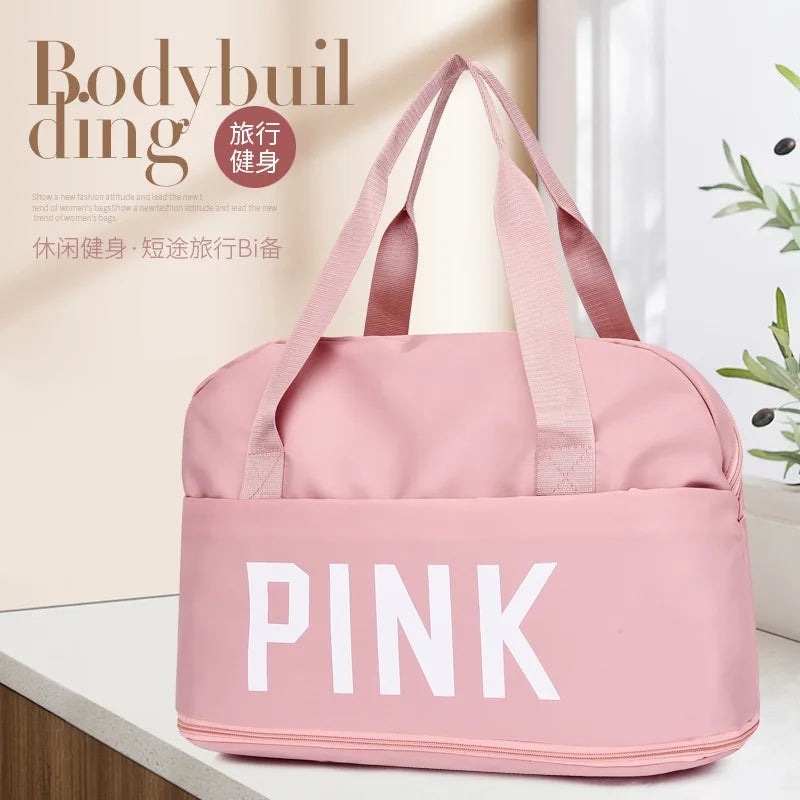 Large-Capacity Travel Bag Wet Dry Separation Fitness Shoulder Bag