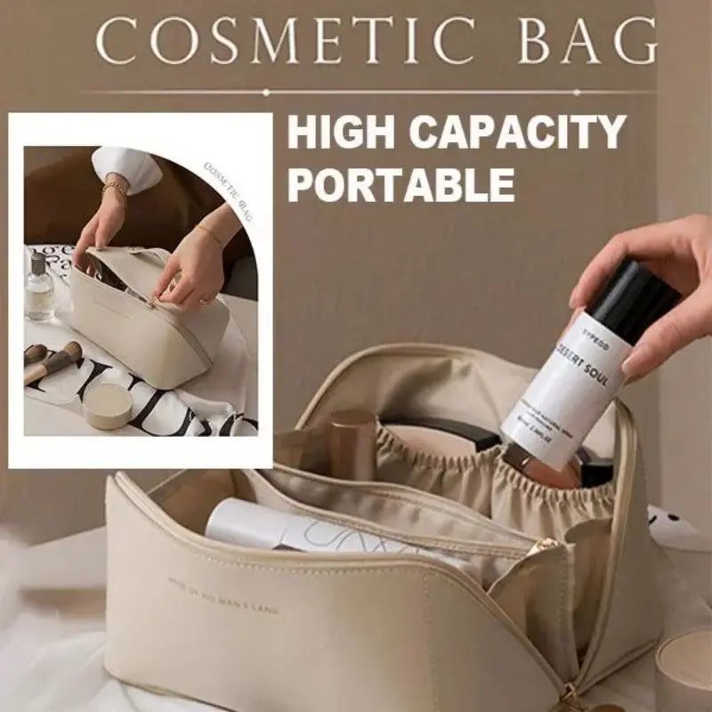 Large Travel Cosmetic Bag Women Toiletries Organizer Multi-functional Storage