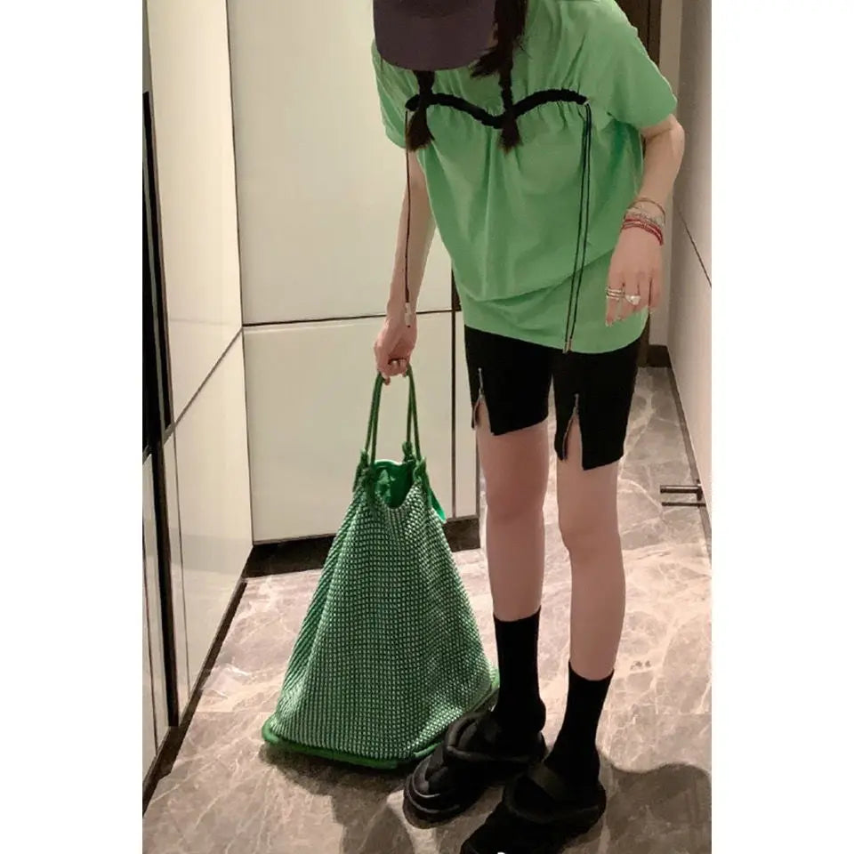 Green Tote Bag Shoulder Handbag for Women