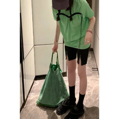 Green Tote Bag Shoulder Handbag for Women