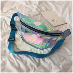 Women's Laser Belt Bags Holographic Waist Pack