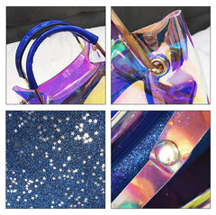 Candy Letter Wild Mini Shoulder Messenger Bag PVC Jelly Small Tote Bag