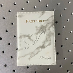 Personalized Name Passport Cover Travel Wallet PU Passport Holder