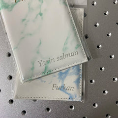 Personalized Name Passport Cover Travel Wallet PU Passport Holder
