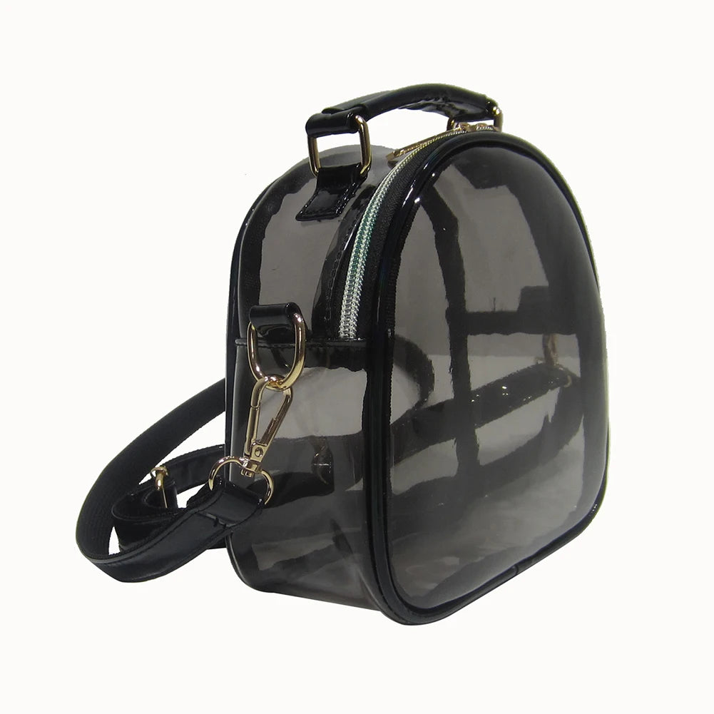Laser Transparent PVC Crossbody Bag Mini Jelly Clear Shoulder Phone ...