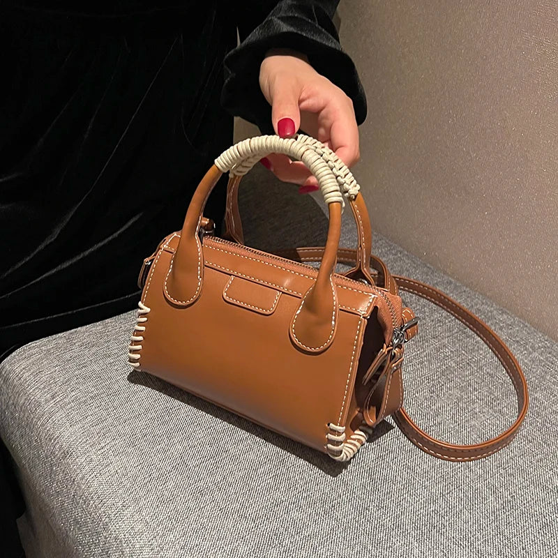 Texture All-match Handbags High Female Messenger Bag