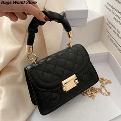 Lattice Bag Sling Chains Shoulder Messenger Totes Bag