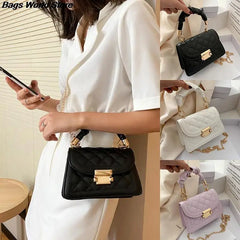 Lattice Bag Sling Chains Shoulder Messenger Totes Bag
