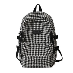 Women's Knit Backpack Ladies School Bag Female Large-capacity College Pattern