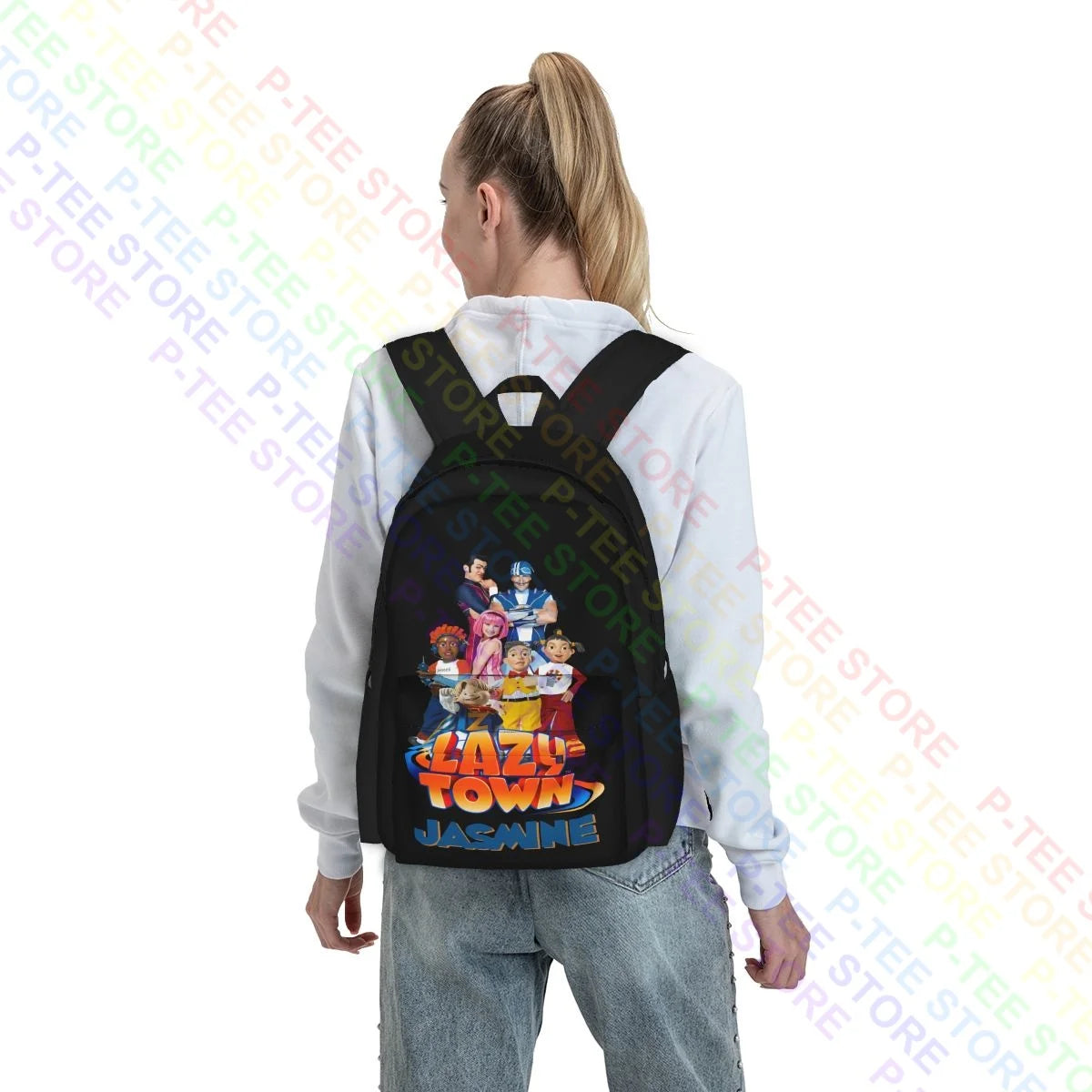 Lazy Town Stephanie Sportacus Backpack Shoe Bag