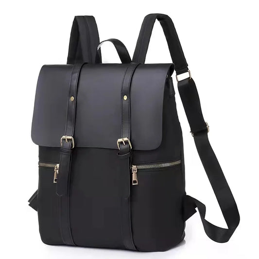 Lazy Oxford cloth nylon backpack school bag