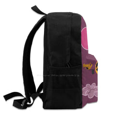 Lazybones School Bag Big Capacity Backpack Laptop 15 Inch Heart Feeling