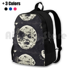 Outdoor Hiking Backpack Waterproof Camping Travel Night Sky Space Moon Galaxy