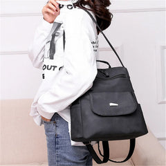 Vintage Leather Backpack for Women School Travel Bagpack