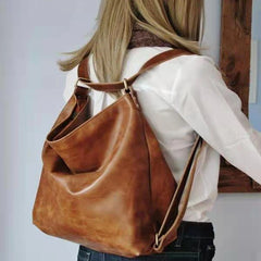 Leather Backpack Women Travel Bagpack Female Large Capacity Backpack