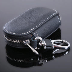 Leather Key Wallets Men Women Keychain Zipper Case Bag