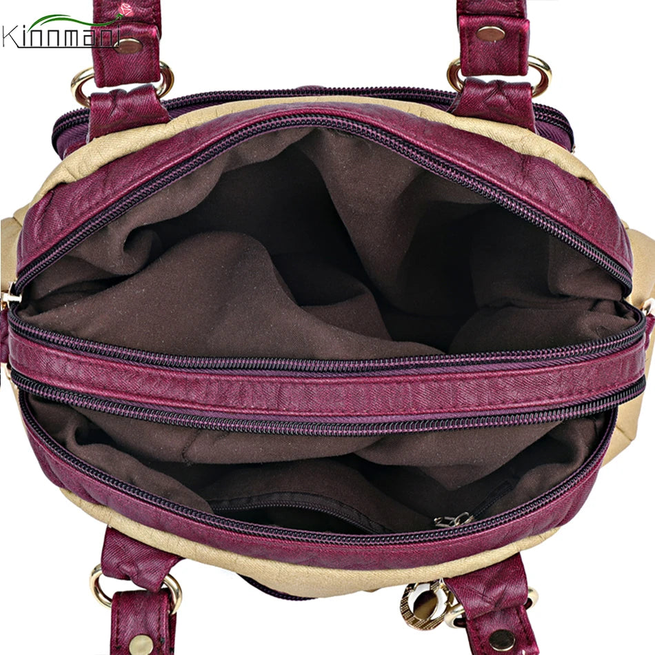 Women's Leather Casual Crossbody Bag Handbag Shoulder Tote
