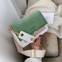 Women's Leather Crossbody Bag Chain Shoulder Purse Handbag