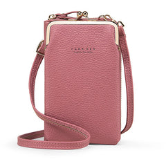 Small Matte Leather Crossbody Bag for Women