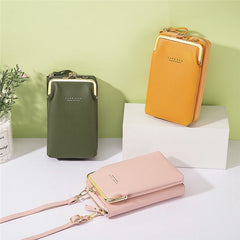 Small Matte Leather Crossbody Bag for Women