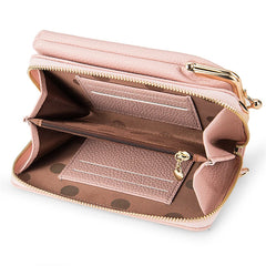 Small Matte Leather Crossbody Bag for Women