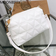 Embroidered Rhombic Chain Bag for Women