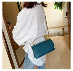 Small Leather Shoulder Bag Women Evening Clutch Female Chain Crossbody