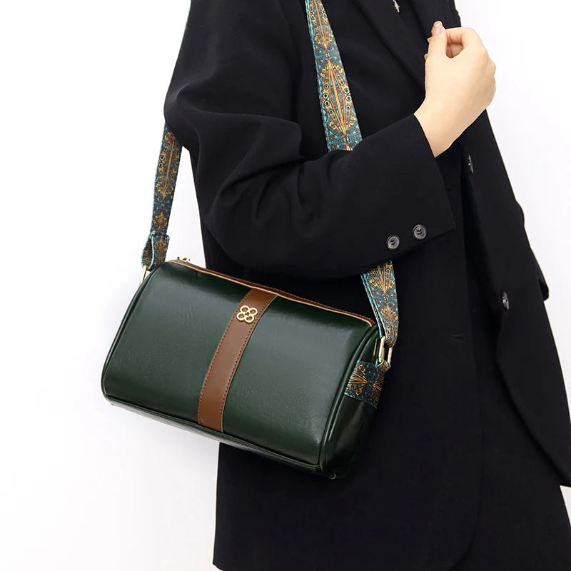Soft Leather Handbag Women Shoulder Tote Bag
