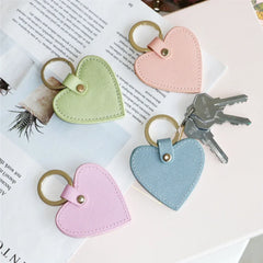 Heart Shape Keychain Women Holder Female Key Ring Pouch Cover