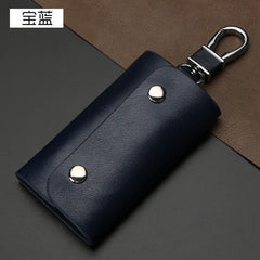 Leather Key Wallets Women Men Key Holder Rivets keychain pouch