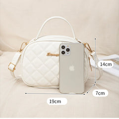 Embroidered Single Shoulder Bag Women's Small Square Handbag