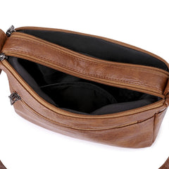 Vintage Leather Ladies Shoulder Crossbody Bag