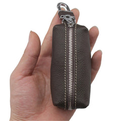 Leather Key Holder Organizer Housekeeper Keychain Bag Keys Case Pouch