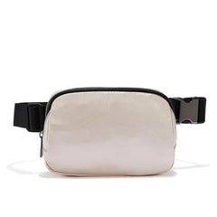 Leather Waist Bag Adjustable Cross Body Chest Bag Outdoor Sports Waist Bag