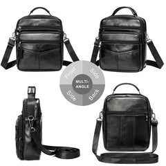 Vintage Leather Men's Messenger Bag Crossbody Business Bag
