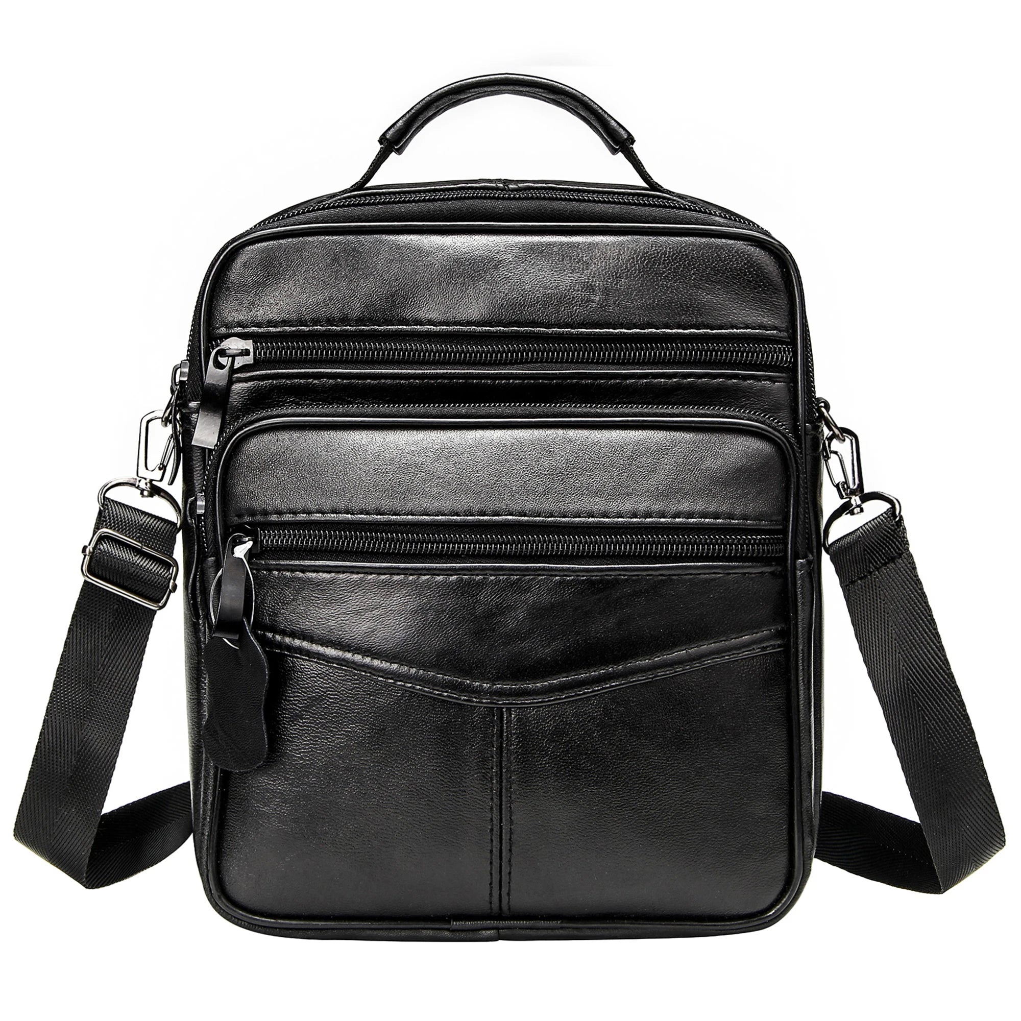 Vintage Leather Men's Messenger Bag Crossbody Business Bag