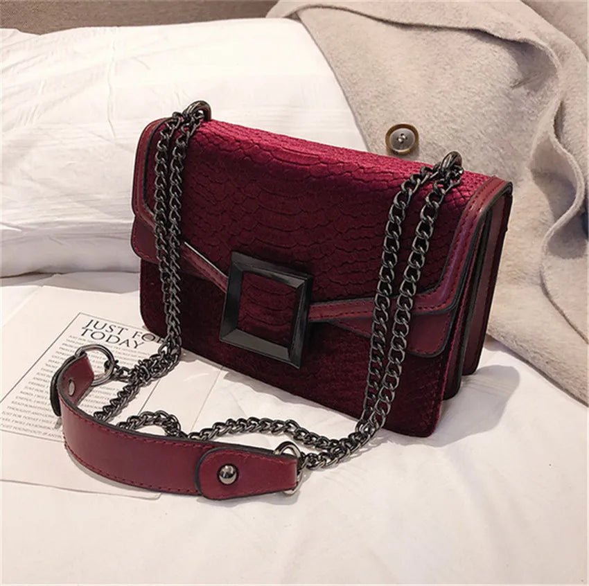 Leather Messenger Bag Chain Shoulder Bags Shoulder Bags