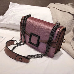 Leather Messenger Bag Chain Shoulder Bags Shoulder Bags