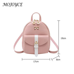 Leather Messenger Bags Small Shoulder Crossbody Bowknot Backpacks