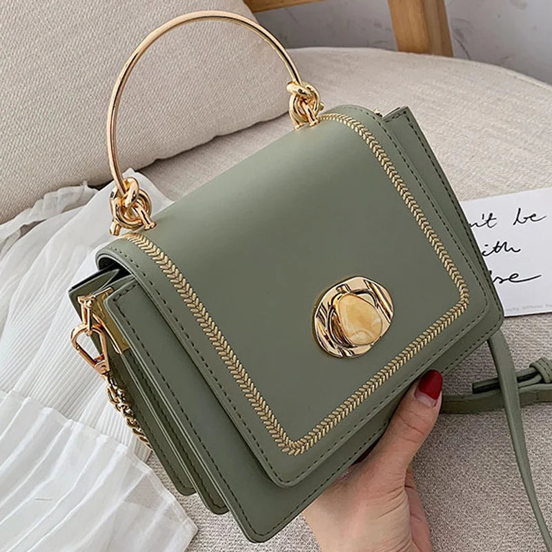 Leather Mini Crossbody Bag for Women Summer Shoulder Bag