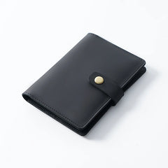 Vintage Leather Passport Holder for Men, Business Travel Wallet