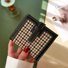 Women's Retro Short Wallet Small Ultra-thin Real Leather Bag