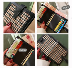 Women's Retro Short Wallet Small Ultra-thin Real Leather Bag