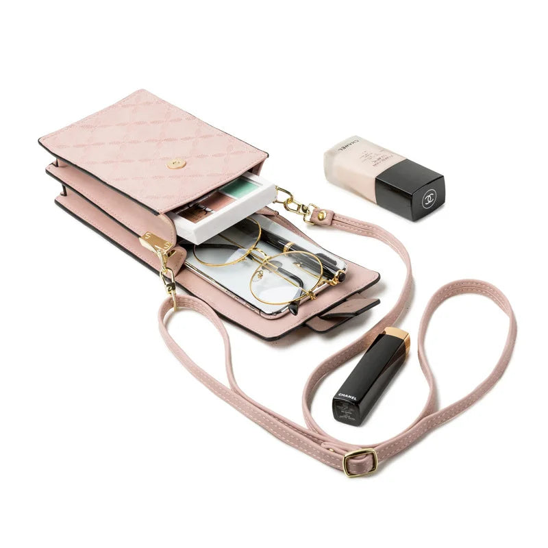 Leather Single MINI Shoulder Bag Women Chain Phone Bags Ladies Small Clutch Hand
