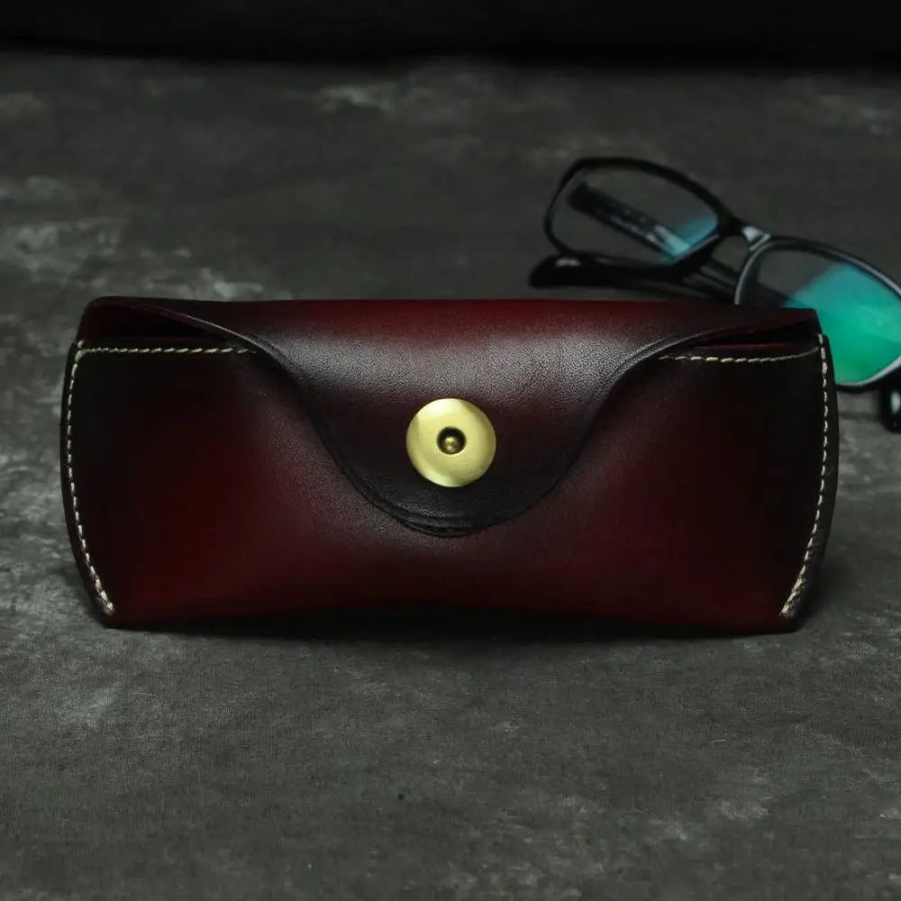 Full Grain Leather Sunglass Case for Men and Women