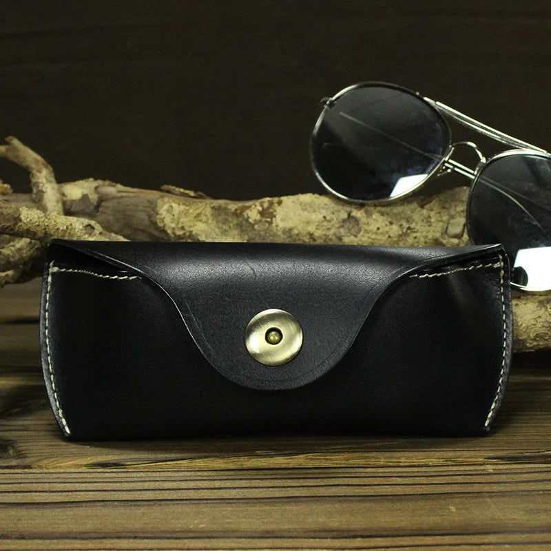 Full Grain Leather Sunglass Case for Men and Women