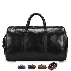 Large Leather Travel Bag Duffle Zipper Pu Shoulder Bag