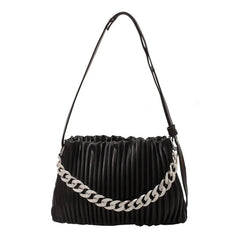 Vintage Leather Handbag Chain Crossbody Pouch Bag