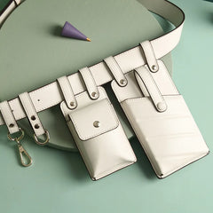 Leather Waist Bag Women Fanny Pack Waist Belt Bag Travel Phone Pouch Purse