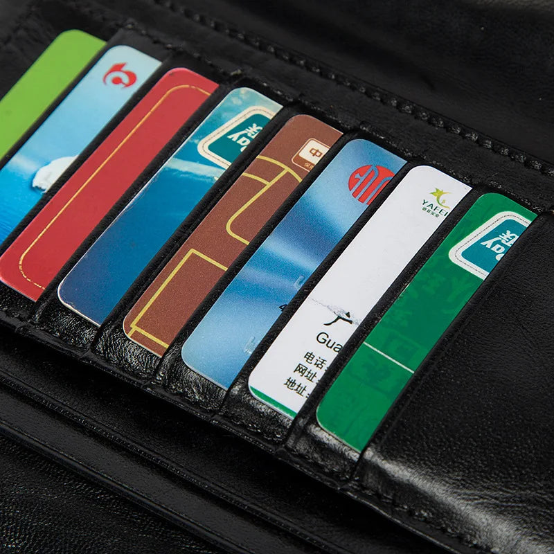 Neutral Style Sheepskin Wallet Leather Wallet